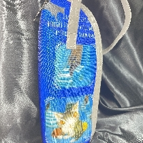 猫のダヤンのペットボトルホルダー青い街柄の小さい画像