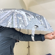 猫のダヤンの晴雨両用折りたたみ傘の小さい画像